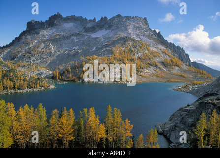 Perfection Lake McClellan Peak Enchantment Lakes Alpine Lakes Wilderness Washington Stock Photo