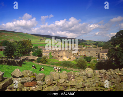 Village of Thwaite near Hawes in Yorkshire Dales National Park England UK Stock Photo