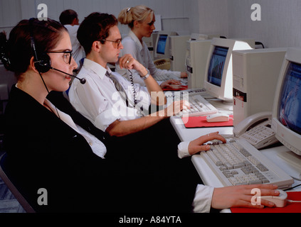 Call centre operators. Stock Photo