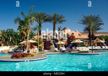 Pool area at the Westin Mission Hills resort in Rancho Mirage near Palm Springs California USA Stock Photo