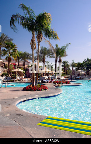 Pool area at the Westin Mission Hills resort in Rancho Mirage near Palm Springs California USA Stock Photo