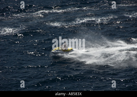 Jet ski recreational activities offshore in Cabo San Lucas, Mexico. Stock Photo