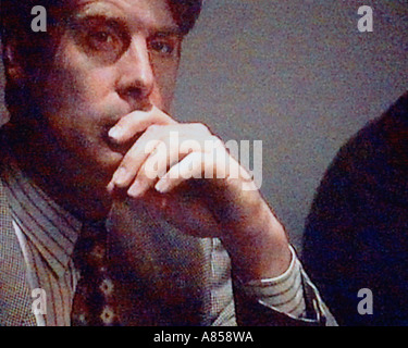 Close-up of young man thinking. Stock Photo