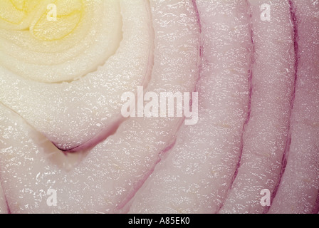 Sliced Italian Red Onion Prepared Ready for Cooking Stock Photo