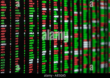 Stock Market Traders Screen Stock Photo