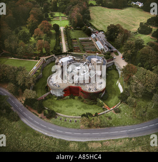 Walmer Castle Henry VIII coastal fort Kent UK aerial view one of the Cinque Ports Stock Photo