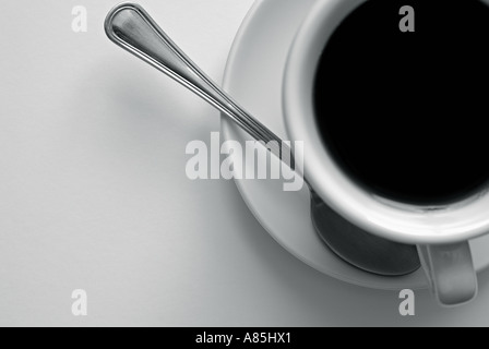 Abstract of a cup of black coffee Stock Photo