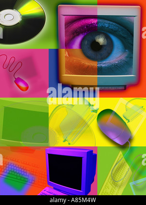 COMMUNICATION TECHNOLOGY INTERNET COMPOSITION Stock Photo