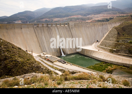 New dam Embalse de Rules on the Rio Guadalfeo Andalucia Spain Stock Photo