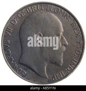 Edward 7th VII Florin Coin Stock Photo