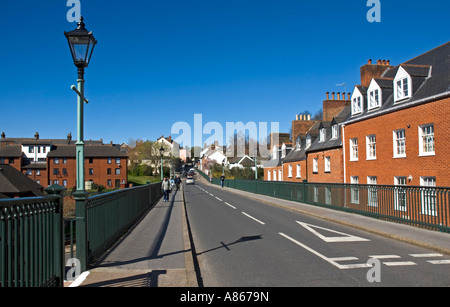 North Street carried across the Longbrook valley and Exe Street by The Iron Bridge, Exeter, Devon Stock Photo