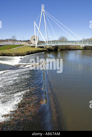 Miller's Crossing foot and cycle bridge over the River Exe, Exeter ...