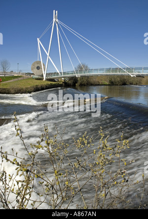 Miller's Crossing foot and cycle bridge over the River Exe, Exeter ...