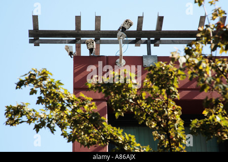 Security Cameras Stock Photo