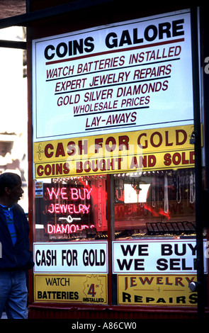 Cash Gold Pawn shop United States of America  pawnbrokers Stock Photo