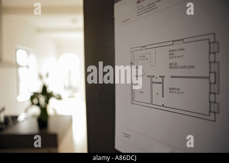 View of display board Stock Photo