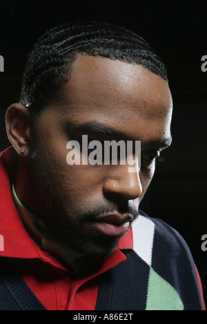 Close-up of a young African-American male Stock Photo