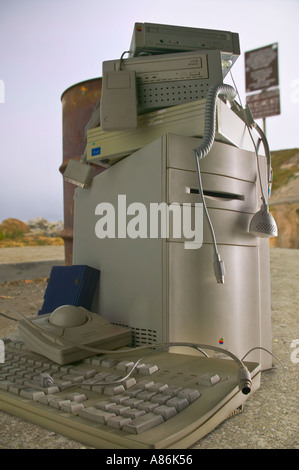 Discarded Computers Stock Photo