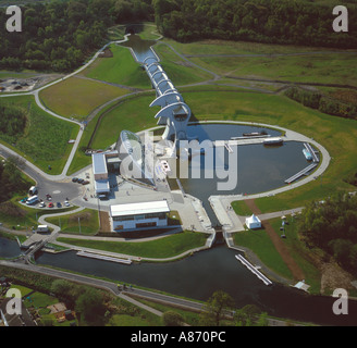 Falkirk Wheel canal lift Edinburgh Lothian Stock Photo