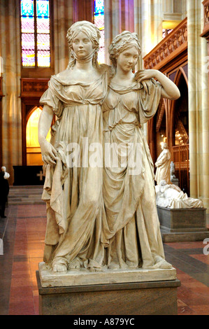 Johann Gottfried Schadow -Princesses Luise and Friederike, Friedrichswerdersche Kirche Berlin Germany Stock Photo