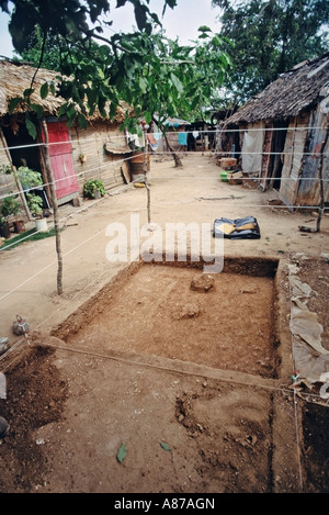 Archaeological excavation at site of La Isabella Stock Photo