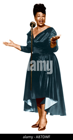 ELLA FITZGERALD  (1917-1996) US jazz singer. Colors Stock Photo