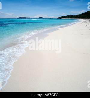 Deserted beach on Mayreau, The Grenadines, Caribbean, West Indies Stock Photo