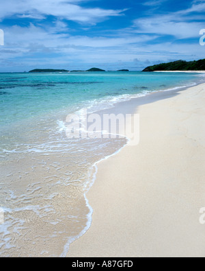 Deserted beach on Mayreau, The Grenadines, Caribbean, West Indies Stock Photo