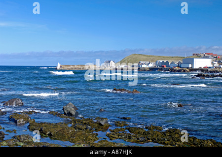 North East Coastal fishing port of Macduff in Banffshire Scotland   XPL 6224-487 Stock Photo