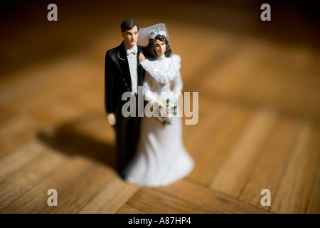 Bride and groom Cake Topper Stock Photo