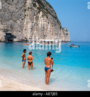 Smugglers Cove, Zakynthos (Zante), Ionian Islands, Greece Stock Photo