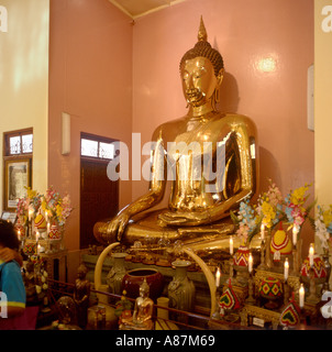 Statue of the Golden Buddha, Wat Traimit, Bangkok,Thailand Stock Photo