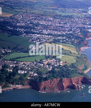 Devon Aerial Coastal View Dawlish Stock Photo