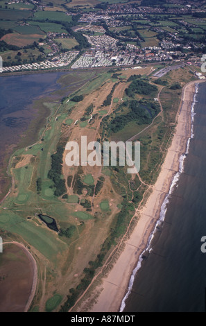 Dawlish Warren Nature Reserve Exmouth Devon UK aerial view Stock Photo ...