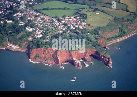 Devon Aerial View Dawlish Teignmouth Stock Photo