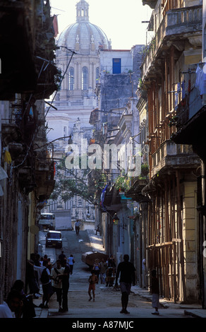 street scene Habana Vieja Havana Cuba Stock Photo