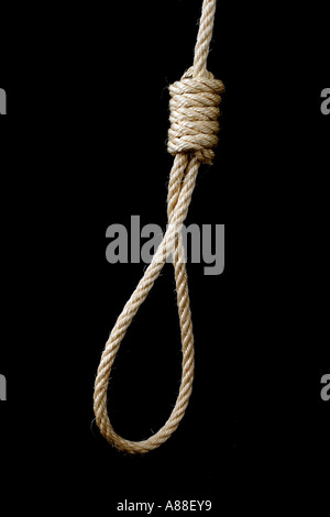 Rope Hang Man's Noose Stock Photo