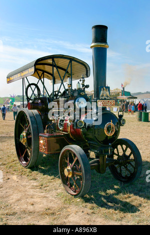 A John Fowler & Co road engine now owned by the Levens Hall Museum, Cumbria. Here seen at the Dorset Steam Fair. Stock Photo