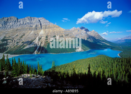 Peyto Lake and Rocky Mountains Banff National Park Alberta, Canada ...