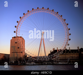 The London Eye and the London County Hall building Stock Photo - Alamy