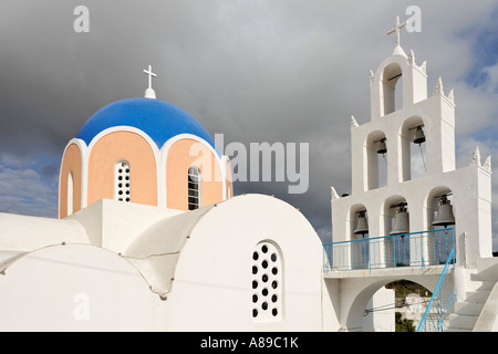 Main church Panagia, Vothonas, Santorini, Greece Stock Photo - Alamy