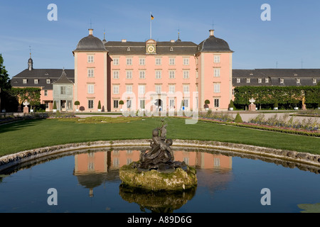 Castle Schwetzingen, view from the baroque gardens, Baden-Wuerttemberg, Germany Stock Photo