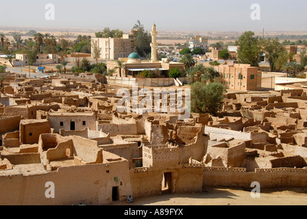 View of the old city Ghat Fezzan Libya Stock Photo