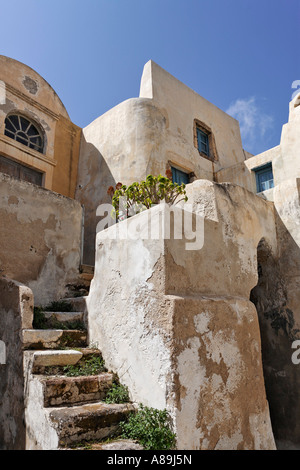 House in the typical cycladic style, Emborio, Santorini, Greece Stock Photo