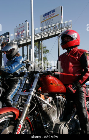 Gainesville Florida,Gainesville Raceway,All Harley Drag Racing Association,AHDRA,Bike Week Nationals,motorcycle motorcycles,visitors travel traveling Stock Photo