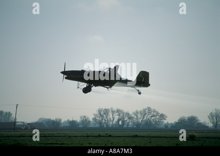 Piper PA 25 Pawnee airplane crop duster near low altitude hazard flying ...