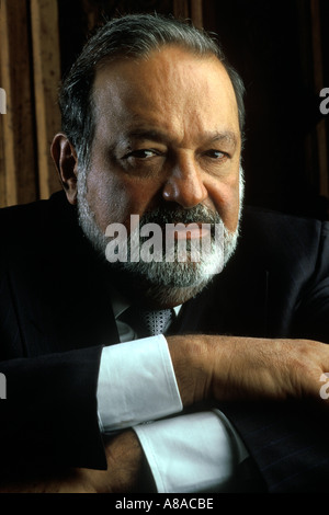 Carlos Slim Helu of Grupo Carso along with his son Carlos Slim Domit in ...