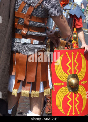 Roman soldiers in a procession celebrating the birth of Rome italy ...