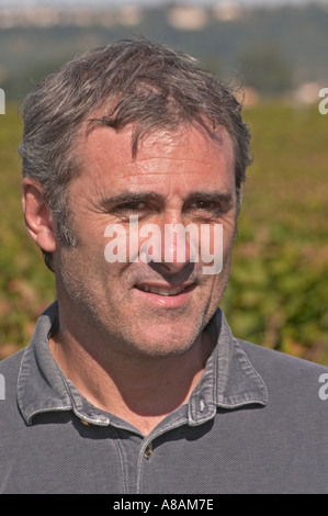 Hervé Lamothe owner and winemaker - Chateau Haut Bergeron, Sauternes, Bordeaux Stock Photo