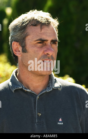 Hervé Lamothe owner and winemaker - Chateau Haut Bergeron, Sauternes, Bordeaux Stock Photo